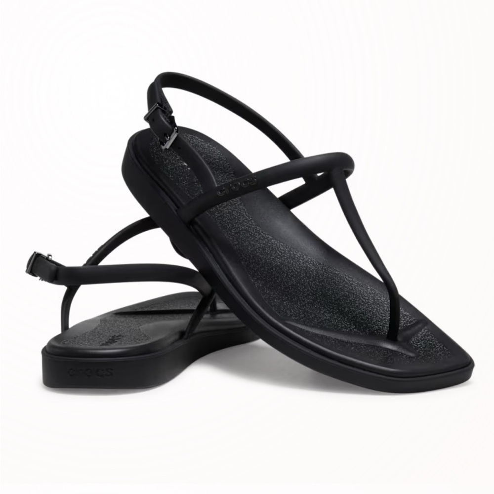 CROCS Black Strappy Sandals